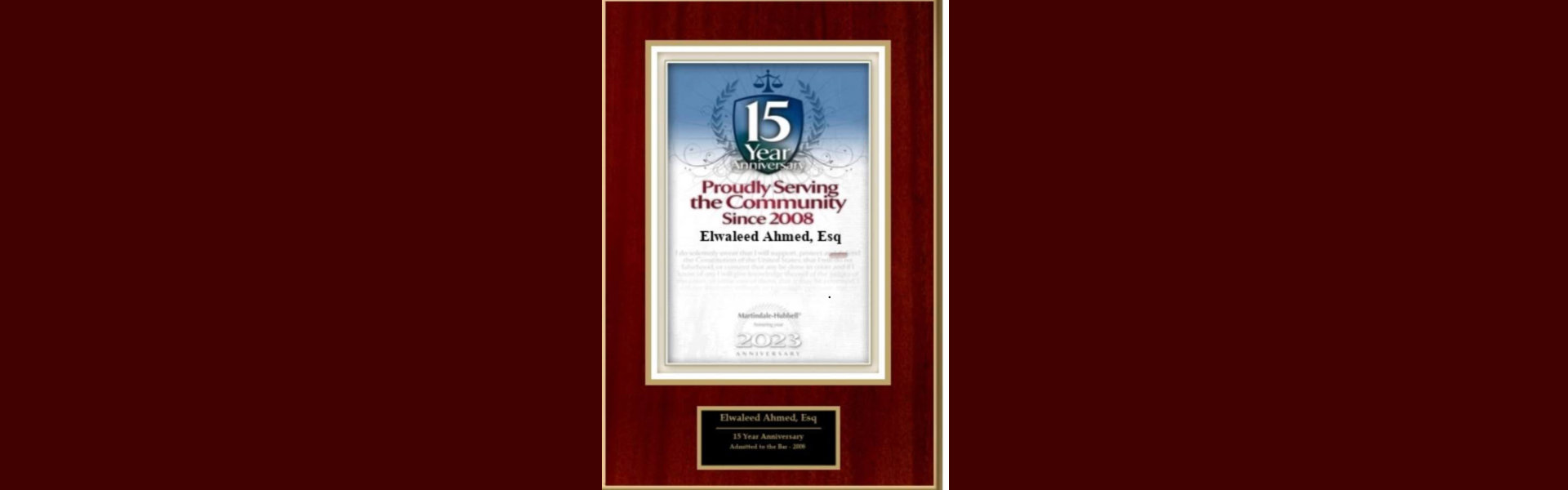 award certificate